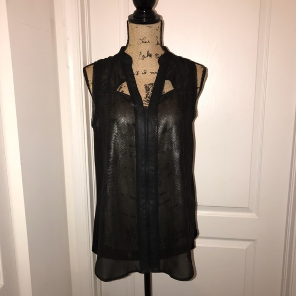 Black Sheer top